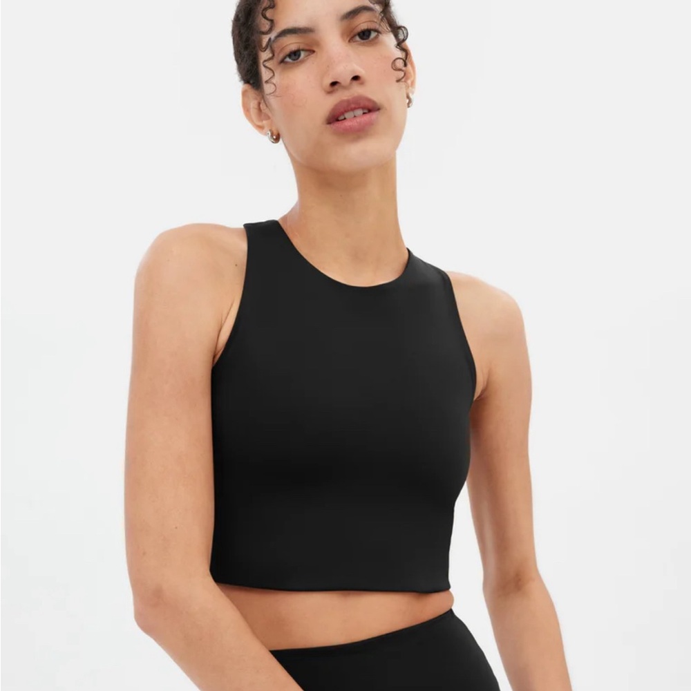 Girlfriend Collective Black Dylan Tank Bra